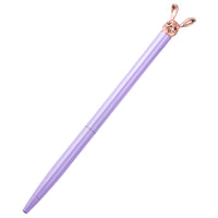 New Korean Fashion Cute Rabbit Metal Pen Metal Ballpoint Pen Custom Rotating Metal Pen Ballpoint Pen