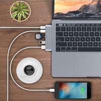 Compatible with Apple , USB Type C Hub to TF SD Card Reader Hub 3.0 Adapter with PD Power USB C Hub Dock