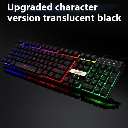 Industry gaming keyboard glowing usb cable gaming keyboard